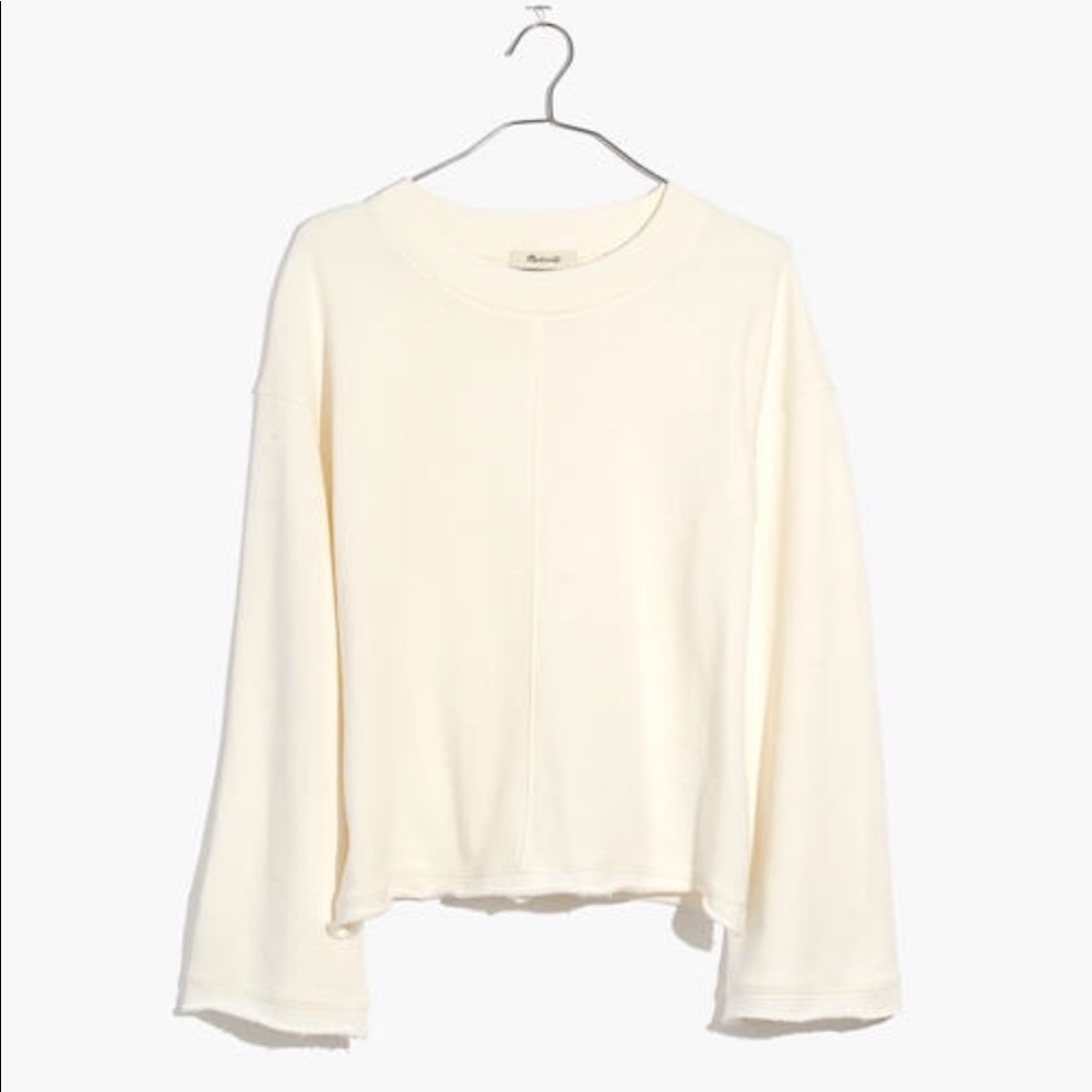 Cream Madewell Bell Sleeve Lightweight Sweater